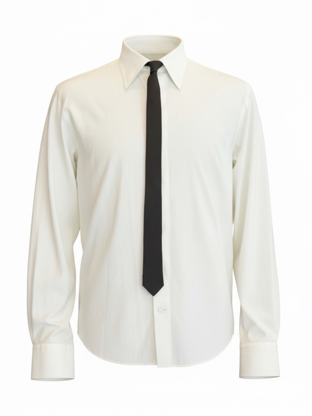 Dolce & Gabbana Textured Silk ‘Skinny’ Tie | 60” x 2” | Midnight Black - Picture 2 of 13